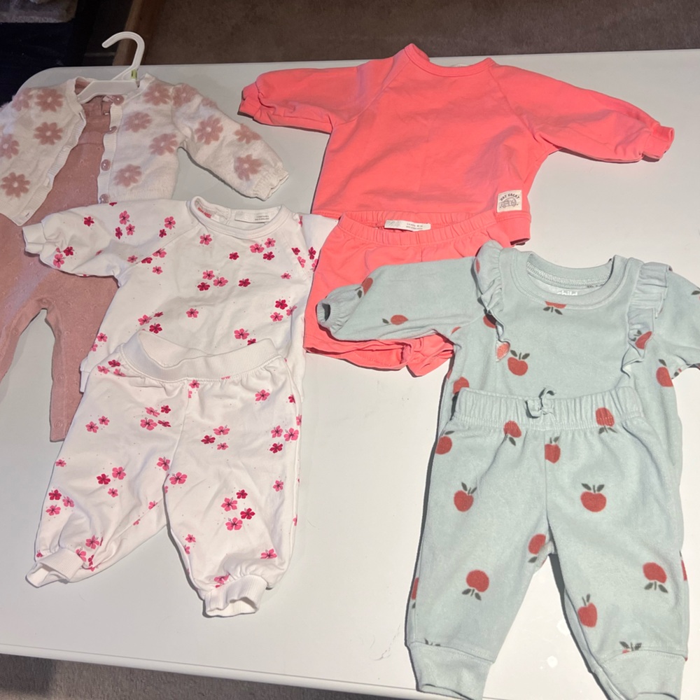 0-3mos outfit lot - Zara, Carter’s, Cashmere and Cupcakes